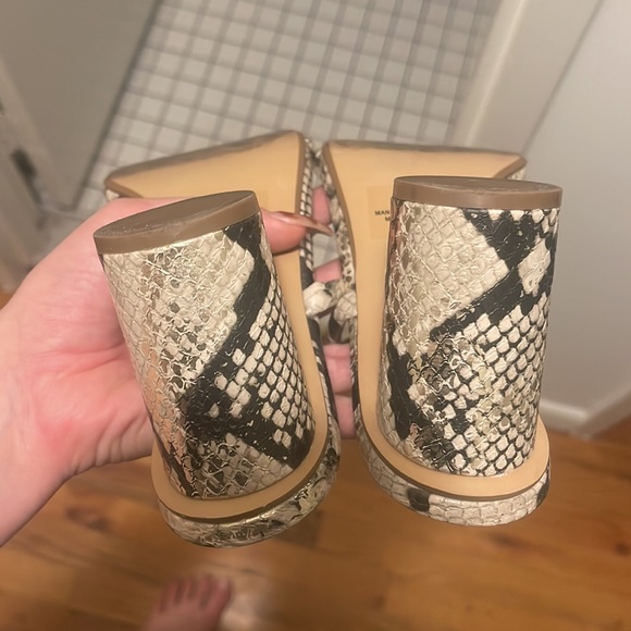Snakeskin Express sandals worn once - Picture 4 of 4
